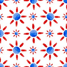 Watercolor flower pattern N103