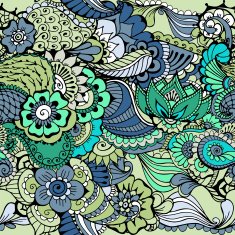 Mehndy flowers pattern N27