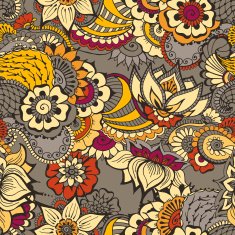 Mehndy flowers pattern N28