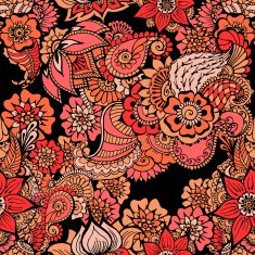 Mehndy flowers pattern N29