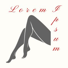 Woman legs logo