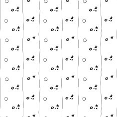 Seamless stylish hand drawn pattern N6