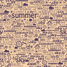 Abstract colorful image made from words which relate with summer N6