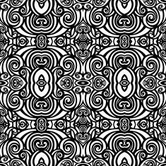 Seamless Abstract Tribal Pattern (Vector) N24