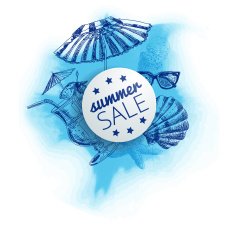 Vector summer sale illustration