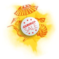 Vector summer sale illustration N2