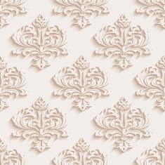 Seamless wallpapers in the style of Baroque Can be used N18