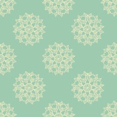 Seamless pattern with hand-drawn abstract flowers N2