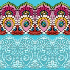 Mehndy flowers pattern N30
