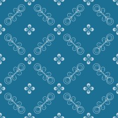 Seamless floral pattern geometric flowers N4