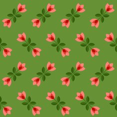 Seamless floral pattern geometric flowers N5