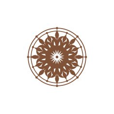 Symmetric ornament sign Vector Illustration