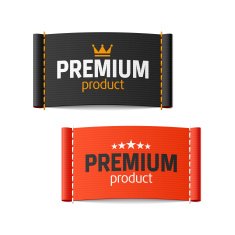 Premium product clothing label
