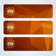 Abstract vector header banners N96