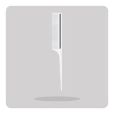 Vector of flat icon comb