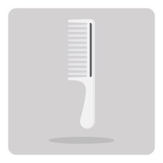 Vector of flat icon comb N2