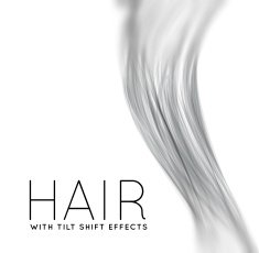 Closeup of long human hair N3