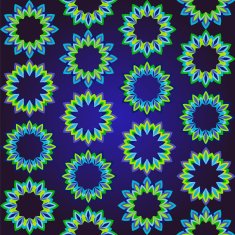vintage geometric floral pattern