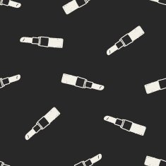 Doodle Lipstick seamless pattern background N2