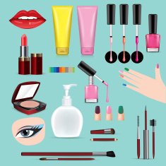 Set of color nail polish N4