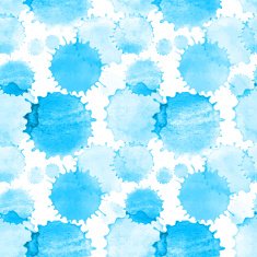 Seamless pattern with watercolor splash texture