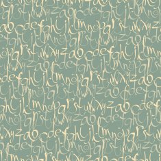 Seamless pattern with hand drawn letters N5