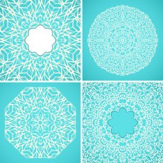 Set of 4 lace backgrounds N2