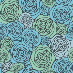 Seamless pattern with decorative roses N15