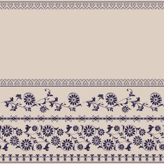 border floral pattern edge