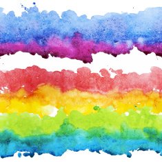Watercolor colourful stripes N9