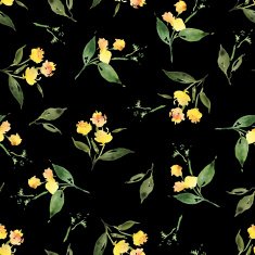 Watercolor flower pattern N107