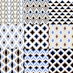 seamless geometric pattern set N8