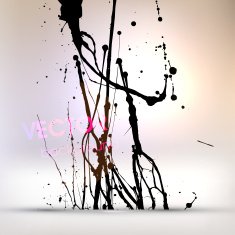 Abstract Ink Blot for Grunge Backgound N86