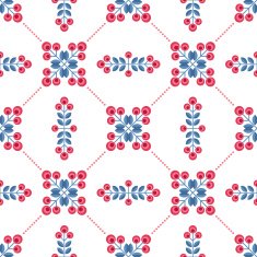 Seamless floral patern with abstract flowers N8