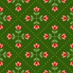 Seamless floral patern with abstract flowers N9