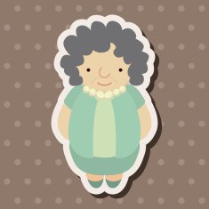 family grandmother character theme elements N45