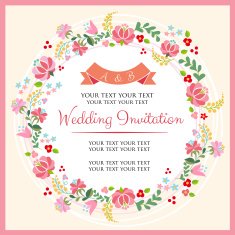 Floral Pink Invitation