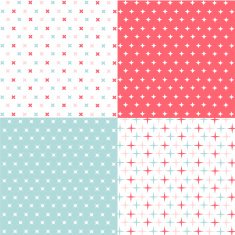 Set of seamless geometric patterns N25