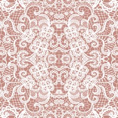 Lace seamless pattern with flowers N126