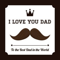 Happy fathers day card design N34