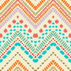 Hand drawn painted seamless pattern Vector illustration N42