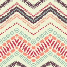 Hand drawn painted seamless pattern Vector illustration N43