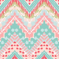 Hand drawn painted seamless pattern Vector illustration N44