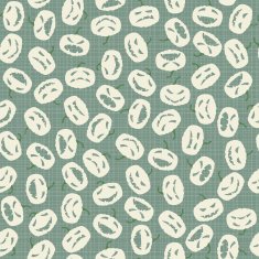 Halloween seamless pattern with pumpkin on striped background