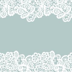 Vintage lace invitation card N32