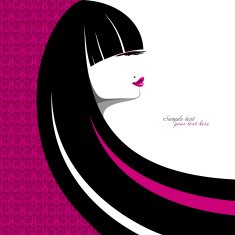 Stylish portrait of a girl with long hair N2