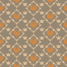 Seamless Pattern Vintage Wallpaper N195