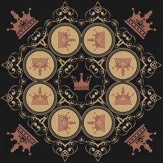 Seamless Pattern Vintage Wallpaper N197