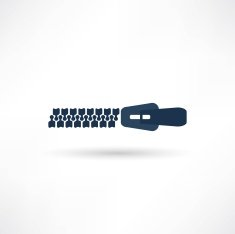 zippers icons over white background vector illustration N4