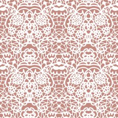 Lace seamless pattern with flowers N136